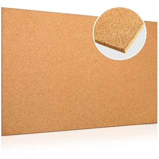 Presskorkplatte 900 x 600 x 10 mm für Pinnwand, Modellbau und Dämmung | Elastische, belastbare Korkplatte zum Schneiden und Kleben, für Wandverkleidung, Gleisbett-Unterlage und rutschfeste Matten