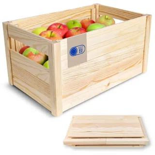 Creative Deco Faltbare Holzkiste 46 x 29,5 x 23,5 cm 24-tlg. Holz