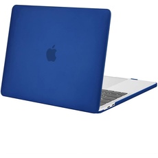 MOSISO Hülle Case Kompatibel mit MacBook Pro 13 Zoll 2024 2023 2022 2021-2016 M2 M1 A2338 A2289 A2251 A2159 A1989 A1706 A1708 mit/ohne Touch Bar,Plastik Hartschale Schutzhülle Cover, Blau