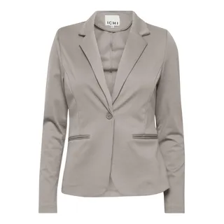 ICHI IHKATE BL Damen Blazer Kurzblazer Jacke Ein-Knopf-Blazer mit Stretch und Reverskragen, Größe:XL, Farbe:Driftwood (181210)