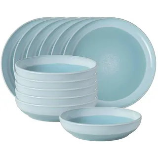 Villeroy & Boch Tafelservice Perlemor Aqua 12-tlg. blau
