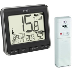 Bild Dostmann PRIO Funk-Thermometer digital Schwarz, Weiß
