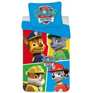 BrandMac Kinderbettwäsche 100% x 135 cm, / 40 x 60 cm Baumwolle Paw Patrol"