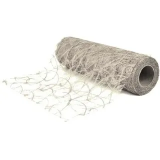 Rayher Faserseide Modern silber, 30,0 cm x 5,0 m