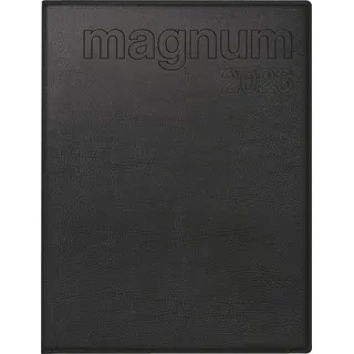 rido/idé Buchkalender Mod. magnum 2026 | 183×240 mm, Kunstleder, schwarz