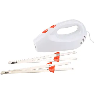 Rosenstein & Söhne Elektrisches Messer: Elektromesser mit 2 Edelstahl-Doppelklingen & Sicherheitssystem, 180 W (Elektrisches Küchenmesser, Elektromesser Gastronomie, Profi)