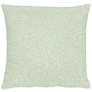 Dekokissen APELT "7907 Uni Paisley" Gr. 1, blau (türkis, unifarben), B:40cm L:40cm, Obermaterial: 65% Polyester, 35% Viskose, Dekokissen_Sitzkissen_Kissenhüllen, Dekokissen, ohne Füllung