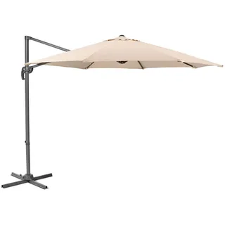 Svita Ampelschirm 290 x 290 cm Helles Taupe