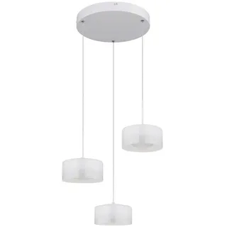 Globo Led-Hängeleuchte , Klar, Opal, Weiß , Metall, Kunststoff, Glas , 52 mm , 150 cm , Ce , beliebig kürzbar , Lampen & Leuchten, Leuchtenserien