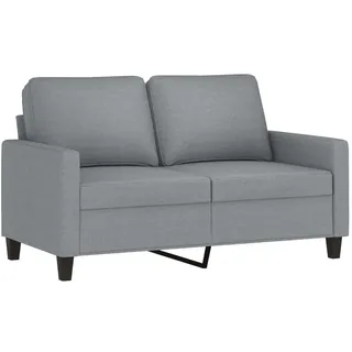 vidaXL 2-Sitzer-Sofa Hellgrau 120 cm Stoff