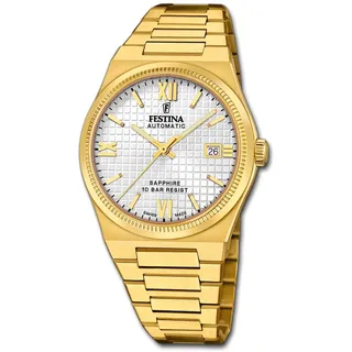 Festina Herrenuhr Edelstahl gold Festina Swiss made Armbanduhr UF20032/1