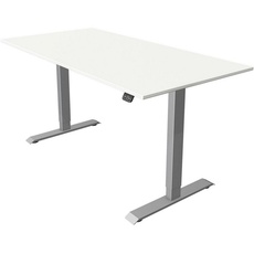 Bild von Move 1 elektrisch höhenverstellbarer Sitz-Steh-Schreibtisch 160x80cm weiß/silber (2270)