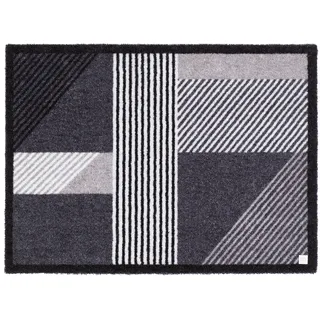 Barbara Becker Fußmatte »Sense, Made in Belgium« rechteckig 7 mm Höhe Schmutzfangmatte, modernes Design, waschbar, auch als Läufer, grau