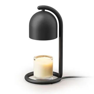 SwitchBot Smart Kerzenwärmer Lampe, Duftlampe Elektrisch mit Timer und Dimmer, Matter-kompatibel für Apple Home & Alexa, Candle Warmer Lamp für Geburtstags-, Einzugs, Schwarz