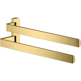 hansgrohe AXOR UNIVERSAL Accessories Doppel-Handtuchhalter, 42821990, Farbe: Polished Gold Optic