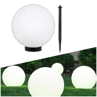Green Blue GreenBlue GB123 Außensolarlampe Kugel Solarleuchte LED Durchmesser 20cm (Weiß)