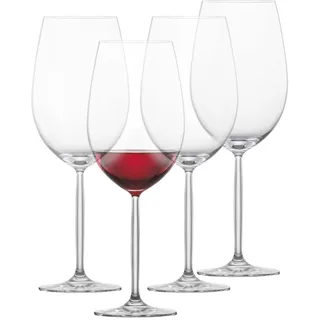 SCHOTT ZWIESEL Bordeauxpokal Rotweinglas Muse (4er-Set), edle Bordeauxgläser für Rotwein, spülmaschinenfeste Tritan-Kristallgläser, Made in Germany (Art.-Nr. 123669)