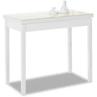 ASTIMESA Buchtyp Küchentisch, Beige, 80 x 40 cm bis 80 x 80 cm