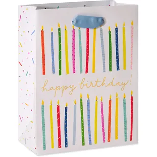 Papyrus 22,9 cm Geburtstagsgeschenkbeutel, Happy Birthday Kerzen (1 Beutel)