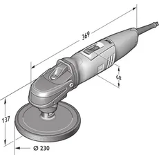 Fein, Schleifmaschine + Poliermaschine, Exzenterpoliermaschine 230 V 1200 W 7221 (Exzenterpolierer, 750 W)