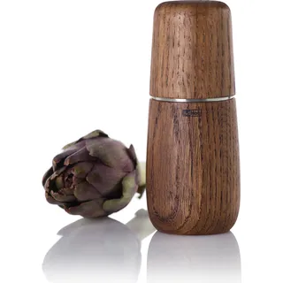 AdHoc MP703 Salzmühle oder Pfeffermühle Yono 15cm, Edelstahl | Eiche dunkel