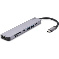 A4Tech Full Speed Gaming Mouse Maus USB Typ-A Laser 2000 DPI (USB C), Dockingstation + USB Hub, Schwarz