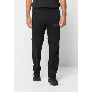 Jack Wolfskin Herren Glastal ZIP OFF PANTS M Wanderhose, Schwarz, 50 EU