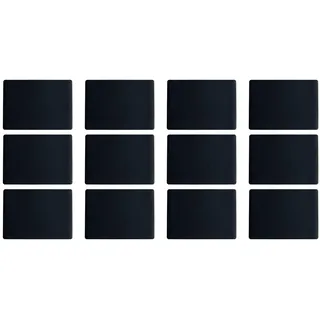 ASA Selection 7805420 Lederoptik Tischset, 46 x 33 cm, Polychlorid, schwarz (12er Pack)