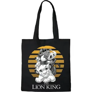 Disney Einkaufstasche, Motiv: König der Löwe, Referenz: BWDLIONBB001, Schwarz, 38 x 40 cm
