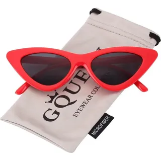 GQUEEN Vintage Katzenauge Sonnenbrille Damen Retro Cateye UV400 Schutz