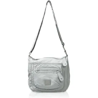 s.Oliver (Bags) 39.403.94.6780 39.403.94.6780 Damen Schultertaschen 29x30x8 cm (B x H x T), Grau (Grau 9107)