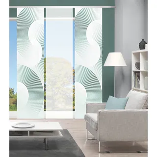 Vision Schiebegardine »BEXON« Paneelwagen 3 Stk. tlg. SET,SCHIEBEVORHANG,BAMBUS,DIGITALDRUCK, blau