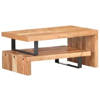 vidaXL 2-tlg. Couchtisch-Set Akazie Massivholz - Braun
