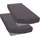 Spannbettlaken Jersey 90 x 200 cm grau