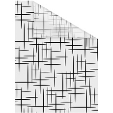 Bild Fensterfolie Schwarz Weiß B/L: ca. 100x180 cm (B x L)
