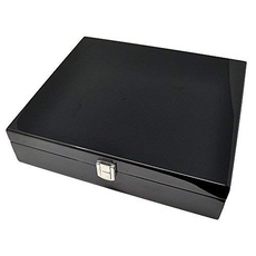 Aufbewahrungsbox 10 Uhren 8-fach lackiert Schwarz Uhrenbox 10215