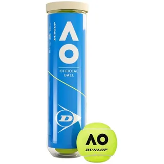 Dunlop Unisex D Tb Australian Open 4Pet Tennisbälle, Yellow, One Size