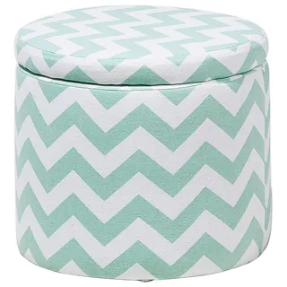 Beliani Pouf 35 x 30 x 35 cm Grün Baumwolle