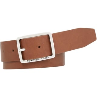 Tommy Hilfiger Herren Gürtel Jeans Buckle 3.5 Ledergürtel, Braun (Tan), 105 cm