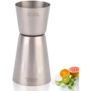 Cocktail Messbecher Jigger Für Cocktails, 2 Maßeinheiten: 2/4 Cl, Kleiner Messbecher/Barmaß, Doppelmaß, Jigger Zum Abmessen Von Zutaten Für Cocktails, Edelstahl Poliert