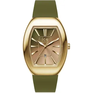 ICE-Watch - Ice boliday Women Dome Steel Olive Green Metal - Gold Damenuhr mit Silikonarmband - (Small)