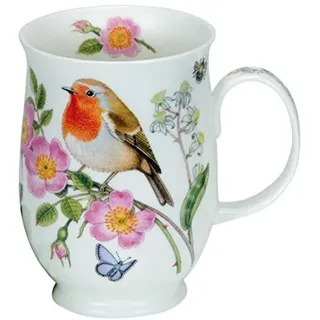 DUNOON Hedgerow Birds Rotkehlchen Becher