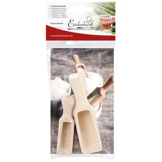 Einkochwelt Holzlöffel Set (2 Stück, Länge 8 cm + 11 cm, Löffel für Gewürze, Zucker, Mini Löffel, Teelöffel, Dosierlöffel) 48782