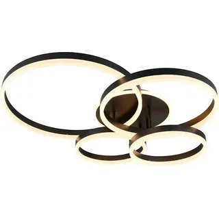 LED Deckenlampe, Memoryfunktion, Fernbedienung, CCT, L 80 cm