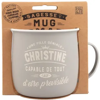 Mug Nomade - Christine Personalisierte Tee- und Kaffeetasse – Geschenk für Damen