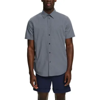 ESPRIT Herren 044ee2f304 Hemd, 400/Navy, XXL