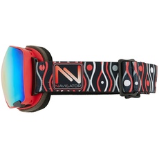 NAVIGATOR VISION Skibrille Snowboardbrille, Wechsellinsen, div. Farben rot