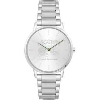 Lacoste Analog Quarzuhr für Herren mit Silbernes Edelstahlarmband - 2011214