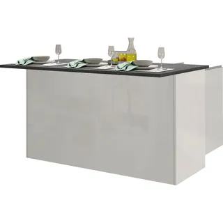 kochstation Unterschrank Kücheninsel KS-Sole 155 x 90 x 90 cm Weiß