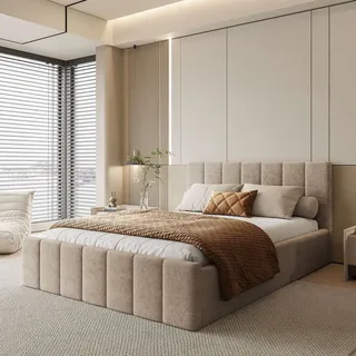 ELISE Polsterbett mit Bettkasten 90x200 cm Boston 17